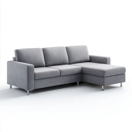 Sofa, 3-osobowa poliestrowy sofa z melancholijnym, 250 x 160 x 85 cm
